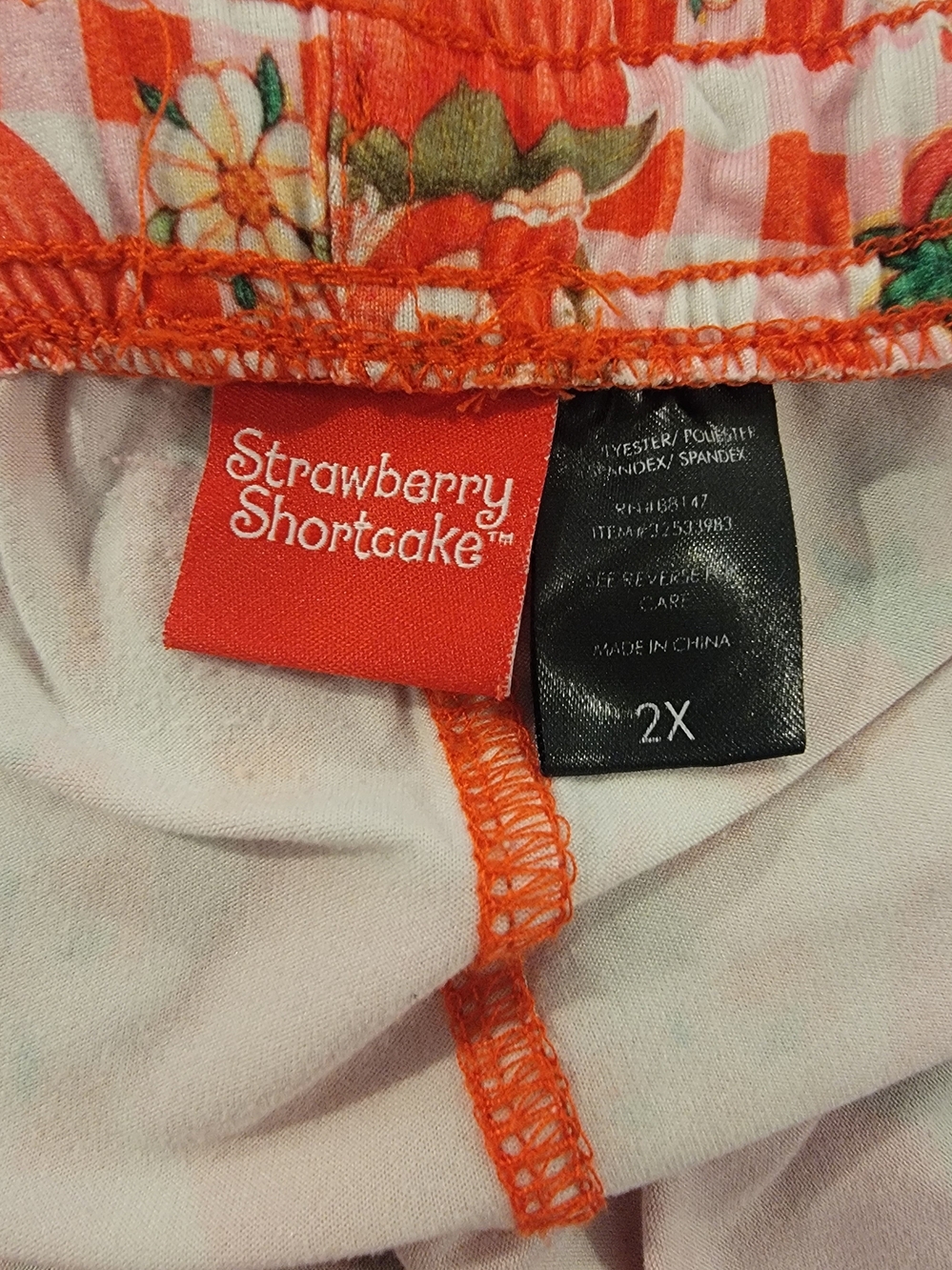 Strawberry Shortcake Pajama Sleep Pants - Picture 2 of 2